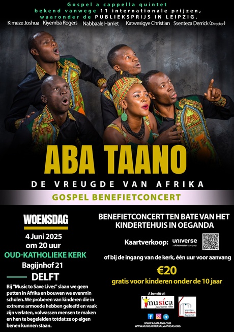 ABA TAANO, de Vreugde van Afrika. Gospel benefietconcert
