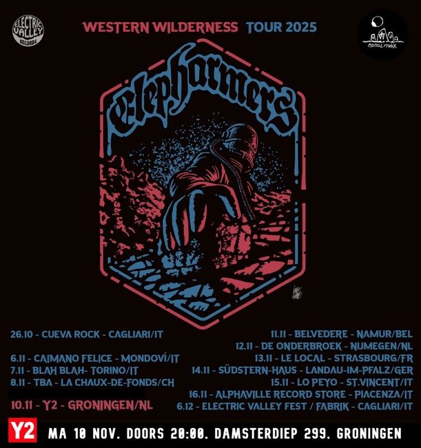 Ma 10 nov va 20u30 in Y2: Elepharmers’ Western Wilderness Tour 2025 (heavy-psych, stoner space-rock)