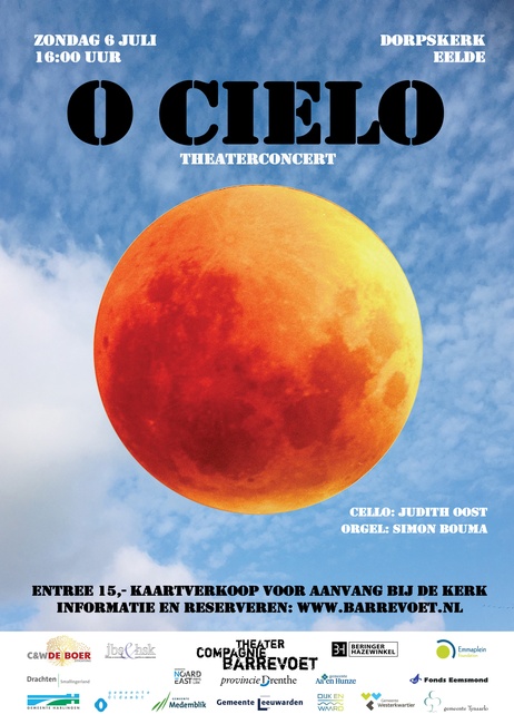 O CIELO Een vrolijk theaterconcert door celliste/theatermaker Judith Oost en organist Simon Bouma