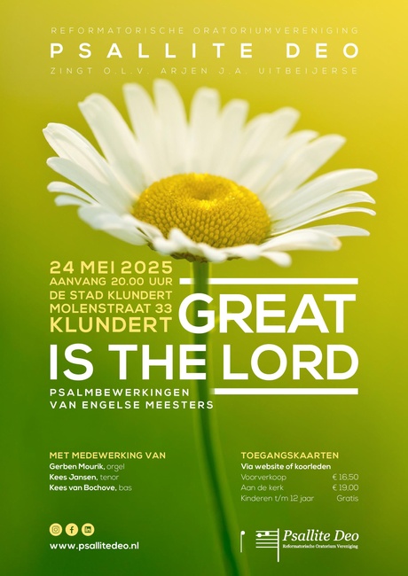 Great is the Lord - psalmbewerkingen van Engelse meesters