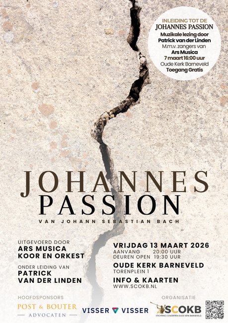 Johannes Passion opnieuw in Oude Kerk Barneveld