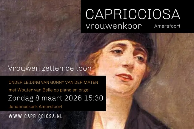 Vrouwenkoor Capricciosa zingt “ Vrouwen zetten de toon”