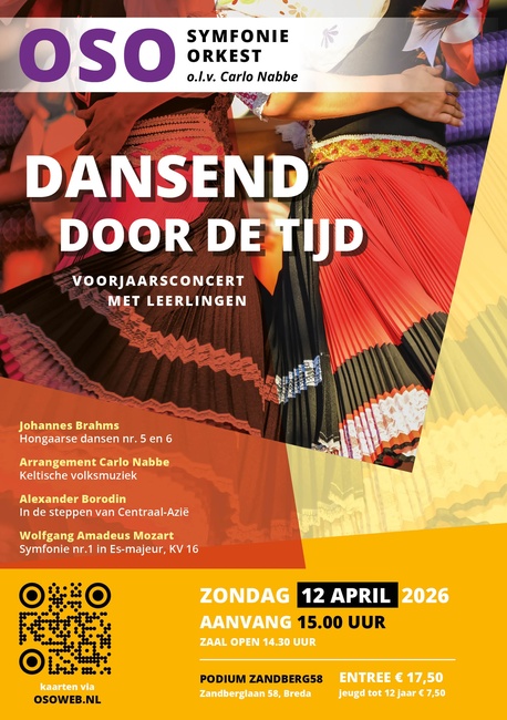 12 april: OSO Symfonieorkest & Leerlingen ‘Dansend door de tijd’