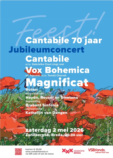 Feest! Jubileumconcert 70 jaar Cantabile Breda