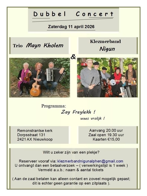 Concert Jiddische liederen en Klezmer
