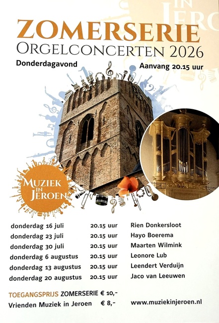 Start Orgelserie 2026 Oude Jeroenskerk
