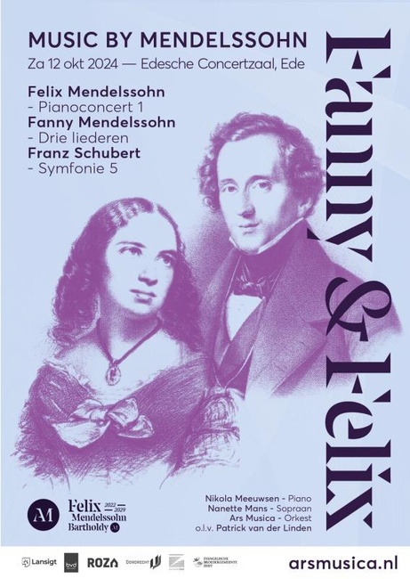 Fanny en Felix - Musica by Mendelssohn / Ars Musica Orkest olv Patrick van der Linden