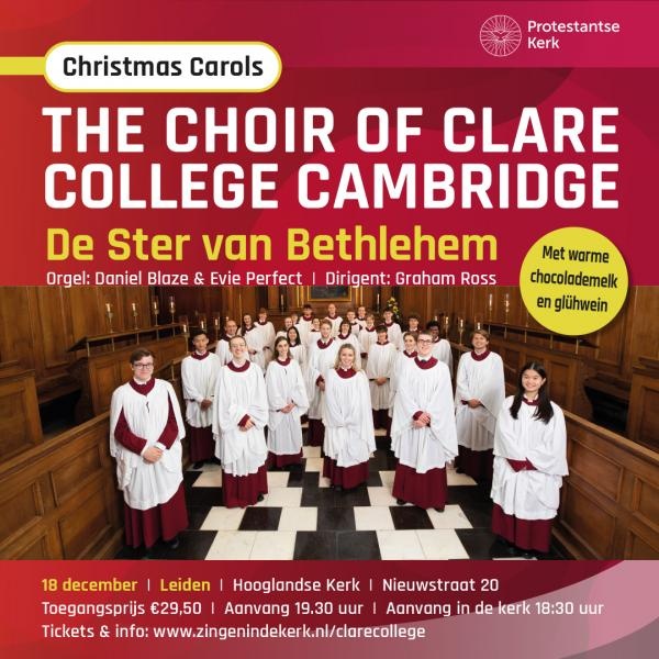 Kerst concert met het Choir of Clare College Cambridge