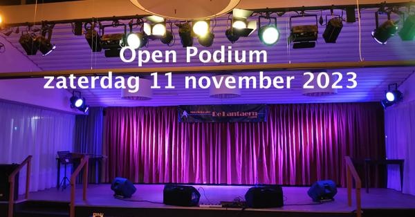 Open Podium in Muziekcafe de Lantaern