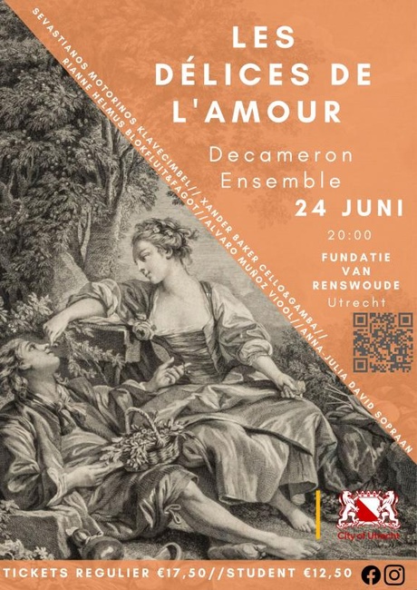 Les Delicés de l'Amour - A whimsical night of French Baroque/ Decameron ensemble