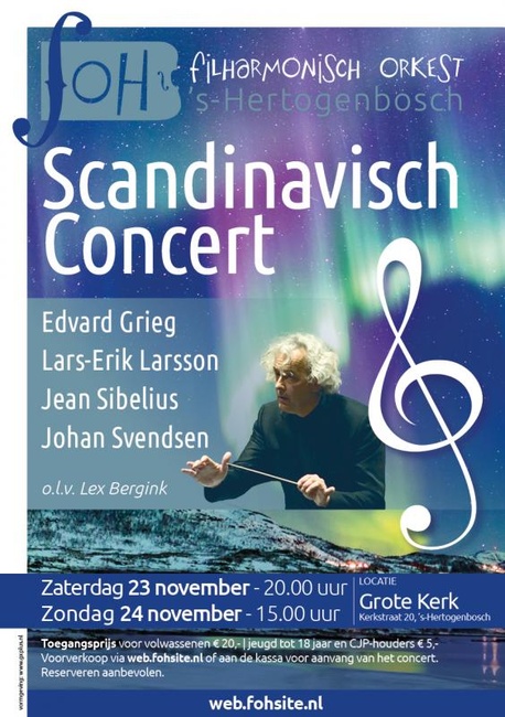 Scandinavisch Concert / Filharmonisch Orkest 's-Hertogenbosch speelt Grieg, Larsson, Sibelius, Svendsen