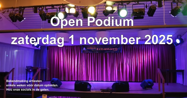 Open Podium in Muziekcafé De Lantaern