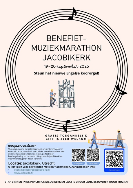 Muziekmarathon - Benefietconcert voor het Mendelssohnorgel!