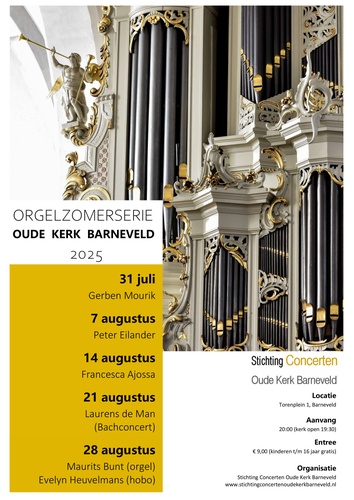 Peter Eilander concerteert op Paradijsorgel in Barneveld