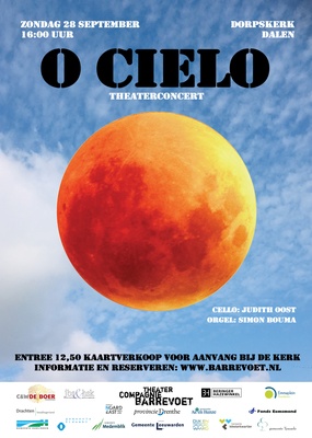 O CIELO Een vrolijk theaterconcert door celliste/theatermaker Judith Oost en organist Simon Bouma