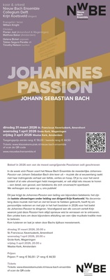 Johannes-Passsion door Nieuw Bach Ensemble en Collegium Delft o.l.v. Krijn Koetsveld