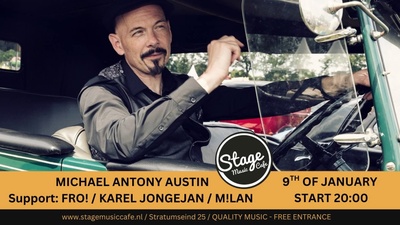 Singer-songwriter night: Michael Antony Austin, M!lan, Fro! & Karel Jongejan