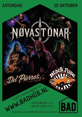 Bandpresentatie: NØVASTÖNAR met DEL PIERROS en BLACK FUSE