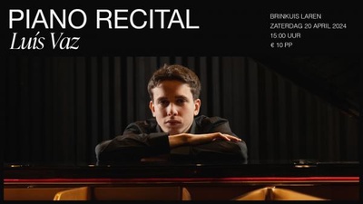 Piano recital Luis Vaz – ZaterdagMatinee concert