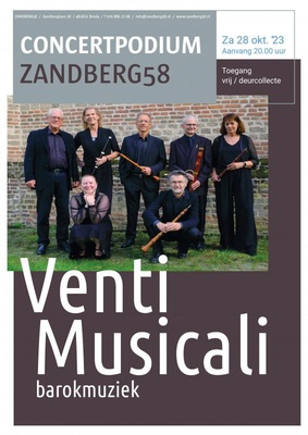 Concert Podium Zandberg58 - 28 oktober - Barokensemble Venti Musicali