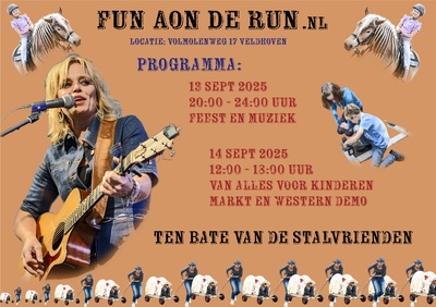 Benefiet-festival Fun aon de Run t.b.v. Stalvrienden