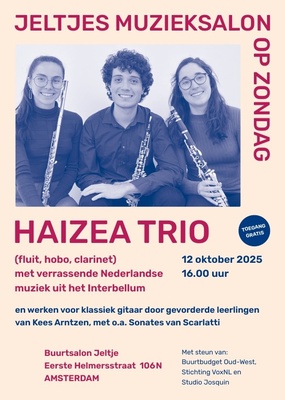 Jeltjes Muzieksalon op zondag, Haizea Trio