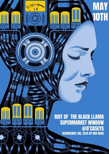 20.00 hrs. Riot of the Black Llamas & Supermarket Window at O'Caseys