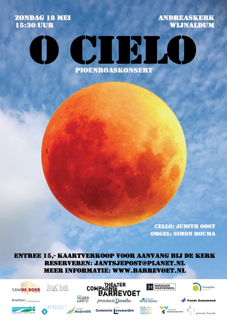 O CIELO Een vrolijk theaterconcert door celliste/theatermaker Judith Oost en organist Simon Bouma