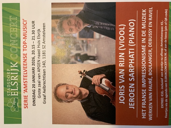 Recital viool-piano Franse impressionisten