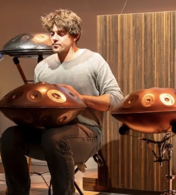 Zat 28/2 va 15u30 Silophonesession #18 met handpan-speler Morris Weijers