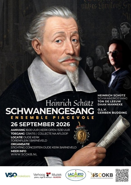 Ensemble Piacevole zingt “Schwanengesang“ van Heinrich Schütz