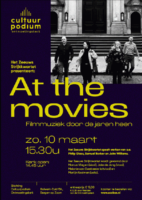 Het Zeeuwsstrijkkwartet presenteert: At the Movies