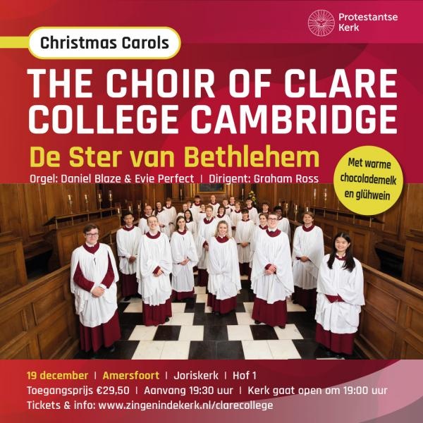 Kerst concert met het Choir of Clare College Cambridge