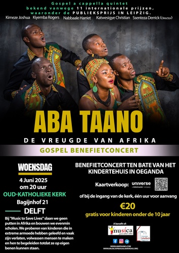ABA TAANO, de Vreugde van Afrika. Gospel benefietconcert