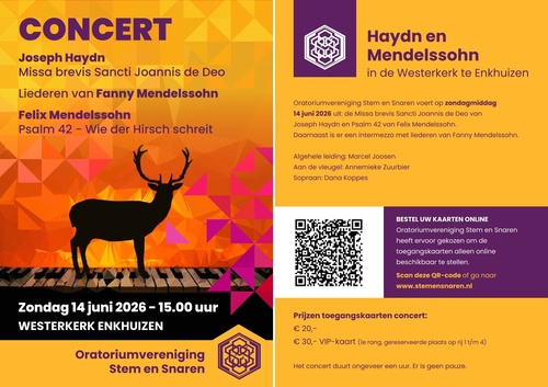 Oratoriumvereniging Stem en Snaren zingt Haydn en Mendelssohn