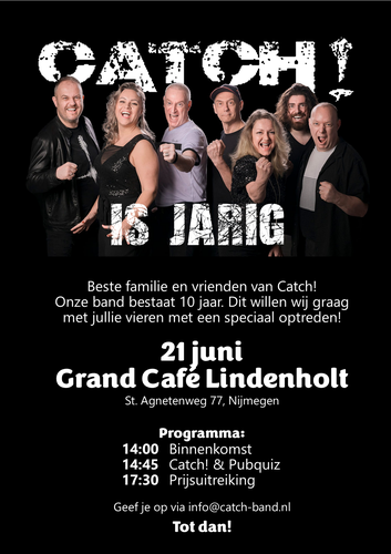Coverband Catch! jubileumconcert