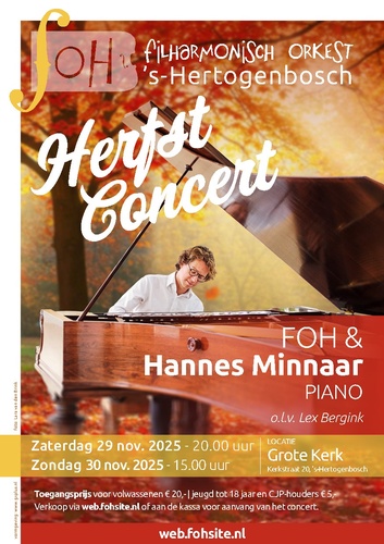Herfstconcert Hannes Minaar & Filharmonisch Orkest 's-Hertogenbosch