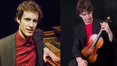 Edzo Bos (piano) en Bob van der Ent (viool) spelen werken van Bach, Mozart, Brahms en Chopin