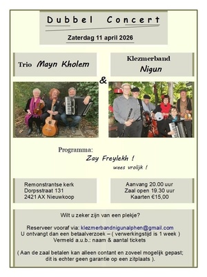 Concert Jiddische liederen en Klezmer
