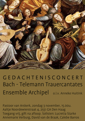 Gedachtenisconcert: Bach en Telemann Trauerkantates