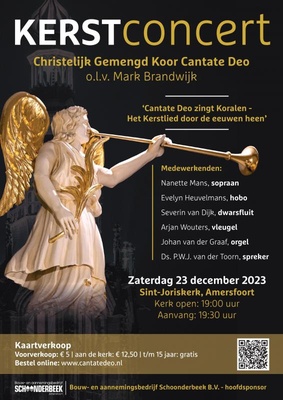 Kerstconcert 'Cantate Deo zingt Koralen - Het Kerstlied door de eeuwen heen'