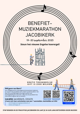 Muziekmarathon - Benefietconcert voor het Mendelssohnorgel!